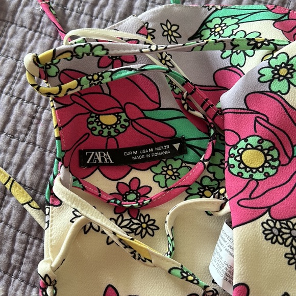 ZARA NEVER WORN OPEN BACK CORSET TOP SIZE M - Picture 3 of 5